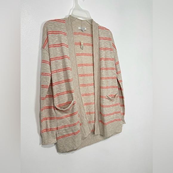 NWT Madewell Cardigan Sweater Textured Stripe With Pockets Size xxs - Picture 5 of 12